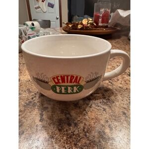 Central Perk Friends TV Show Coffee Mug Oversized Soup Bowl White Stoneware